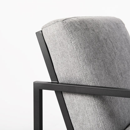 Geo Modern Gray And Black Accent Or Side Chair