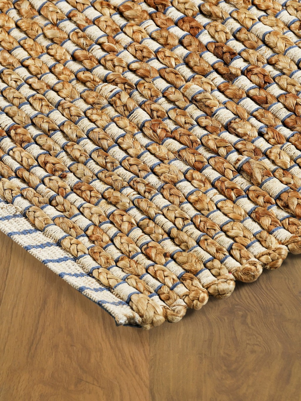 8' X 10' Natural Dhurrie Hand Woven Area Rug