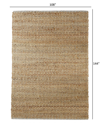 8' X 10' Natural Dhurrie Hand Woven Area Rug