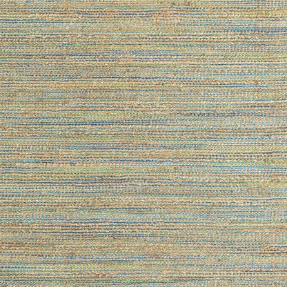 9' X 12' Blue And Beige Dhurrie Hand Woven Area Rug