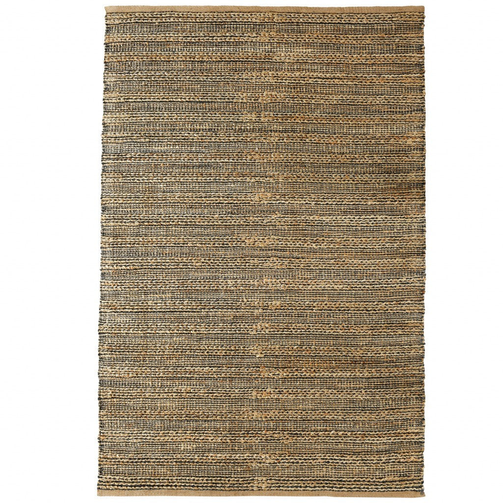 5' X 8' Natural Dhurrie Hand Woven Area Rug