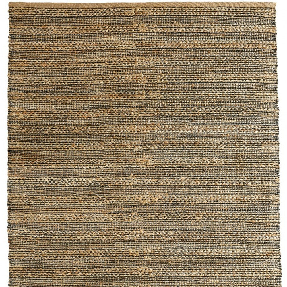 5' X 8' Natural Dhurrie Hand Woven Area Rug