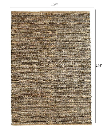 5' X 8' Natural Dhurrie Hand Woven Area Rug