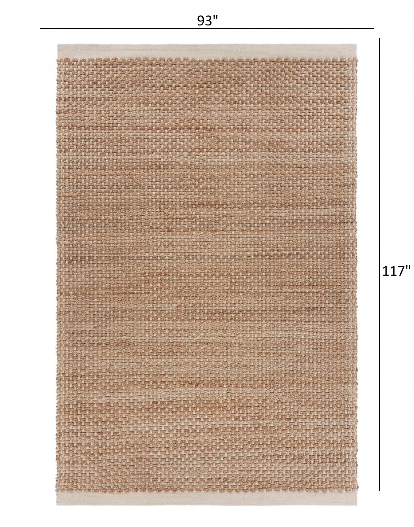 8' X 10' Tan Hand Loomed Area Rug