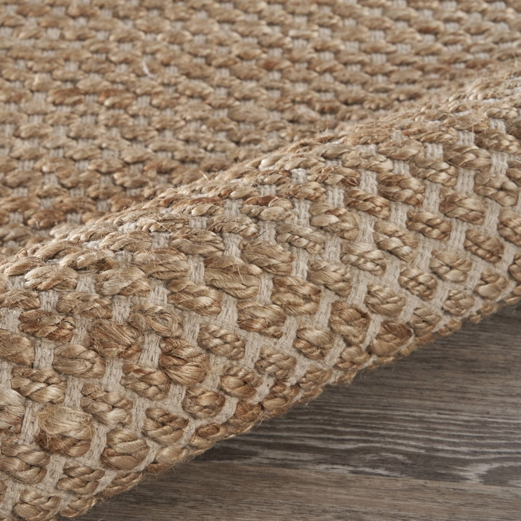 8' X 10' Tan Hand Loomed Area Rug