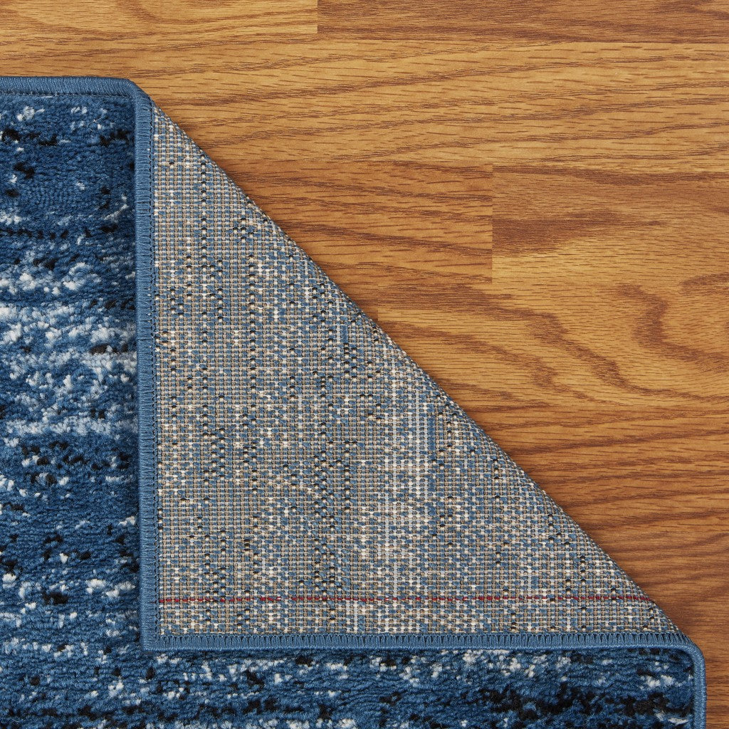 8' X 10' Blue Dhurrie Area Rug