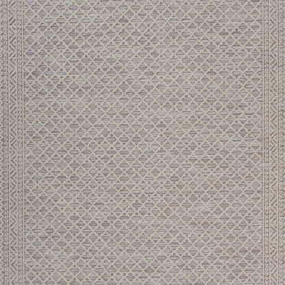 5' X 7' Gray Indoor Outdoor Area Rug