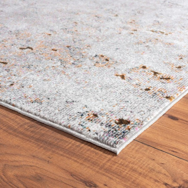 5’ x 8’ Light Gray Modern Abstract Area Rug