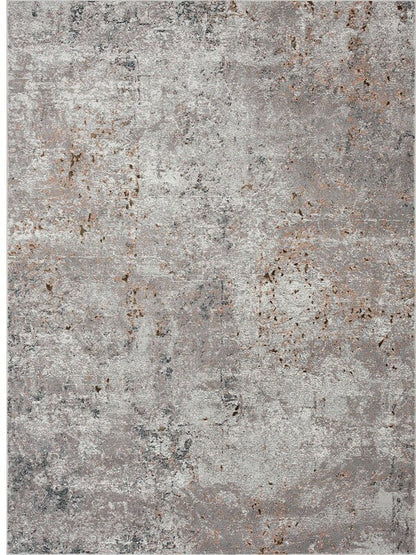 5’ x 8’ Light Gray Modern Abstract Area Rug