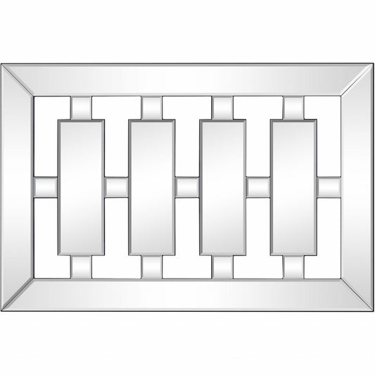 Clear Rectangle Accent Glass Mirror