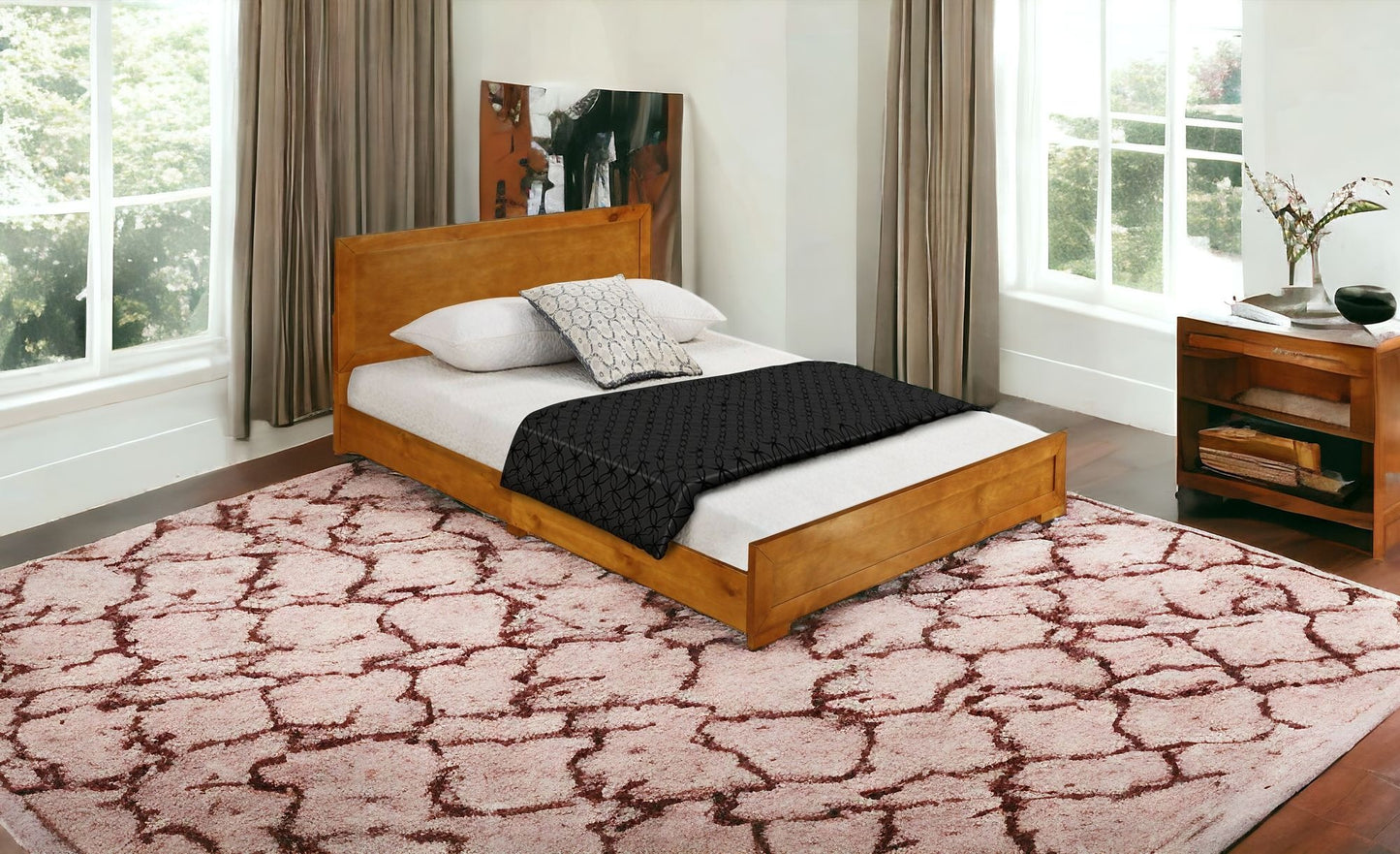 Solid Wood Twin Platform Bed