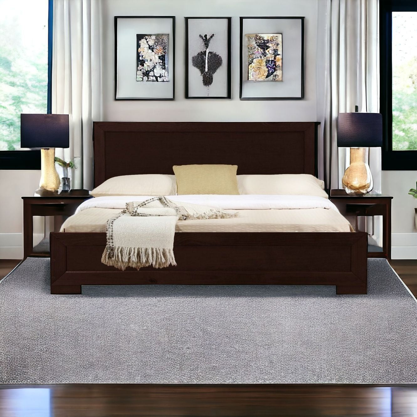 Solid Wood Twin Platform Bed