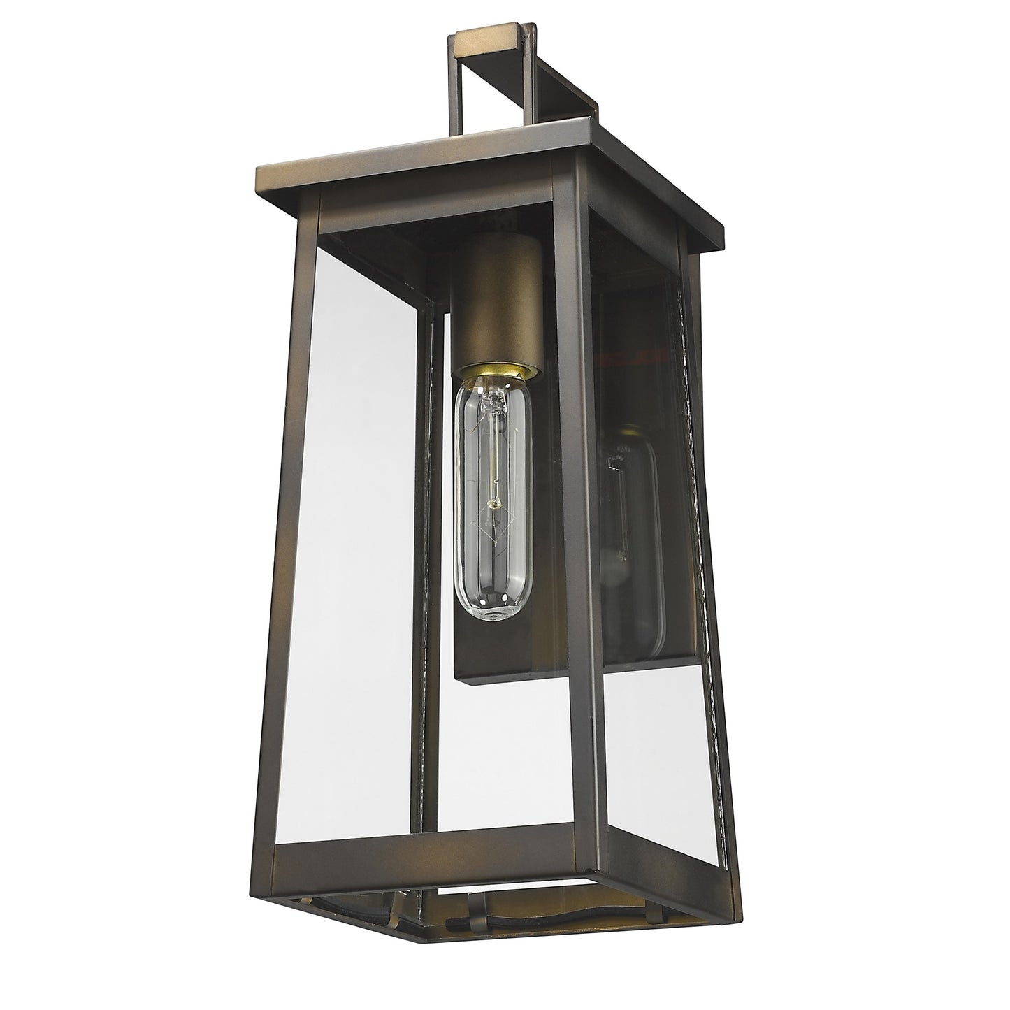 Burnished Bronze Contempo Elongated Outdoor Wall Light