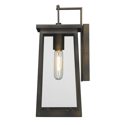 Burnished Bronze Contempo Elongated Outdoor Wall Light