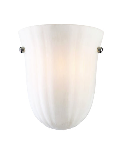 Frosted White Textured Glass Wall Sconce