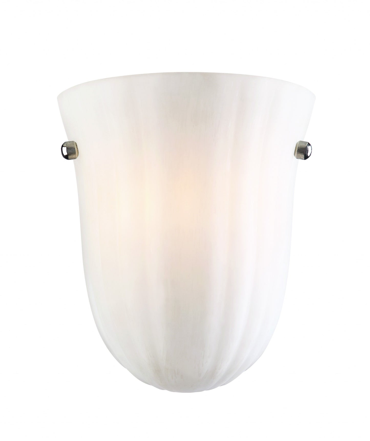 Frosted White Textured Glass Wall Sconce