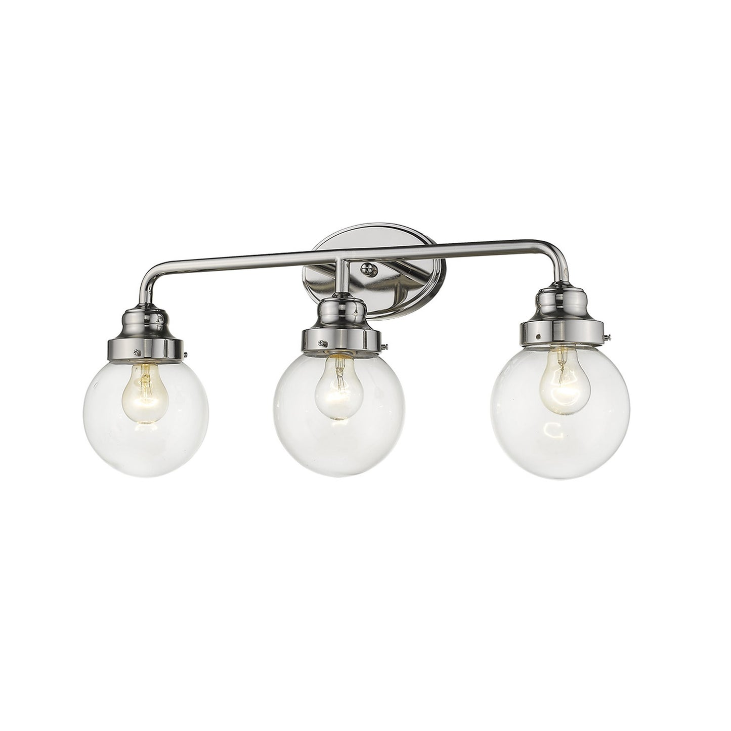 Portsmith 3-Light Polished Nickel Vanity