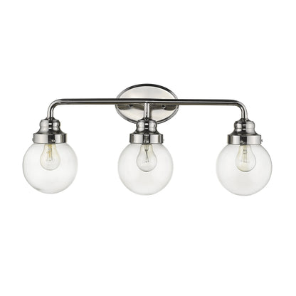 Portsmith 3-Light Polished Nickel Vanity