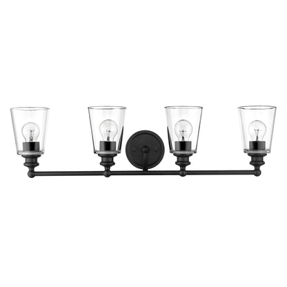 Ceil 4-Light Matte Black Vanity