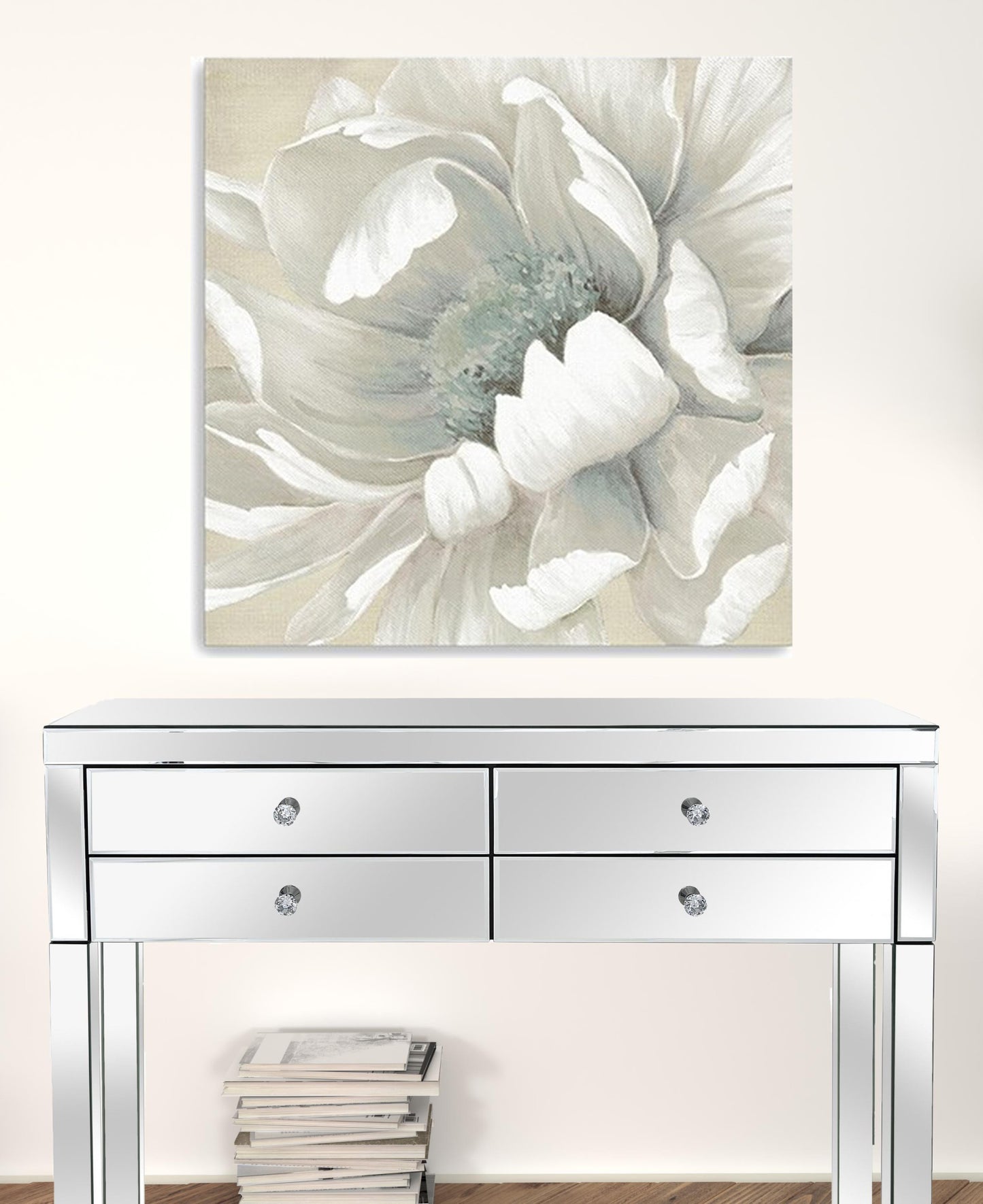 Soft Winter Flower In Bloom Unframed Print Wall Art