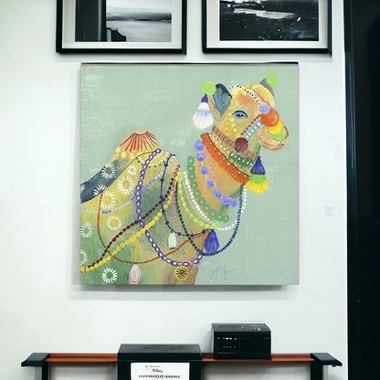 Moroccan Inspired Camel Unframed Print Wall Art