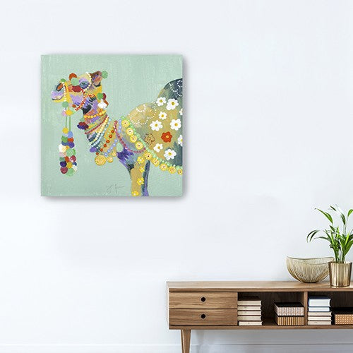 Moroccan Party Camel Unframed Print Wall Art