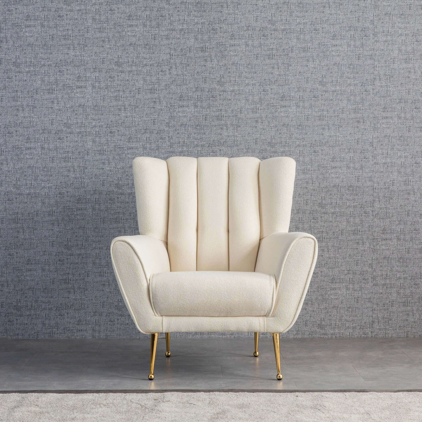 Gianna Modern Tufted French Boucle Armchair