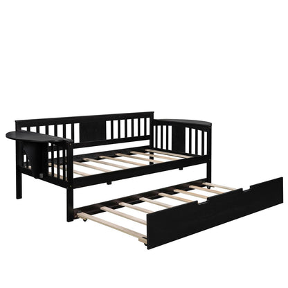 Espresso Twin Bed with Trundle