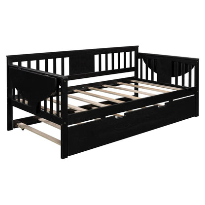 Espresso Twin Bed with Trundle