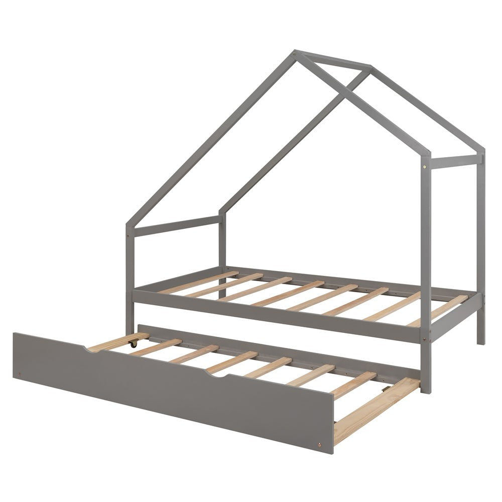 Gray Twin with Trundle