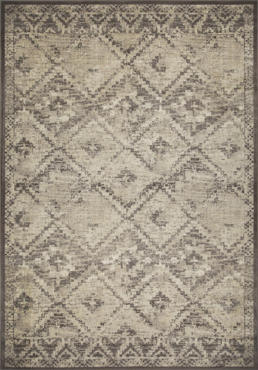 3' X 5' Gray Abstract Dhurrie Area Rug