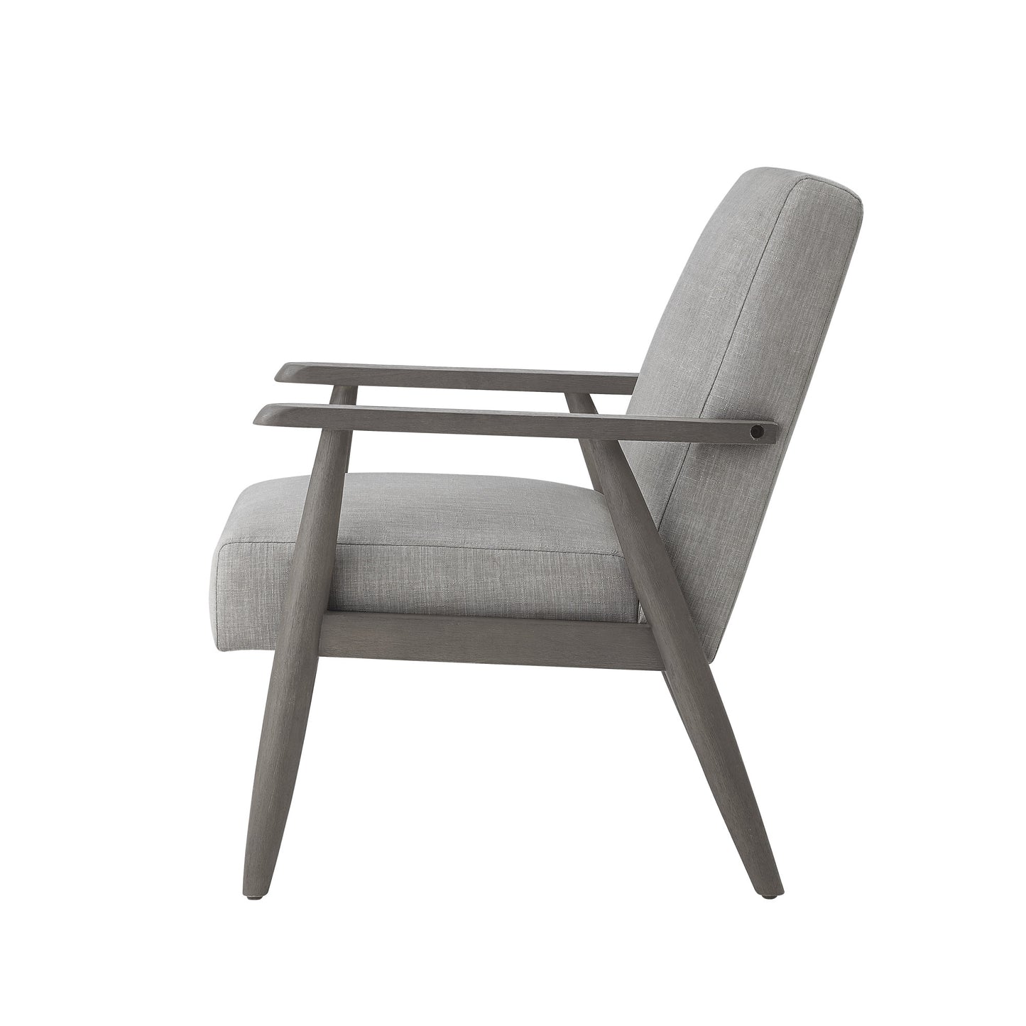 30" Gray Linen Arm Chair