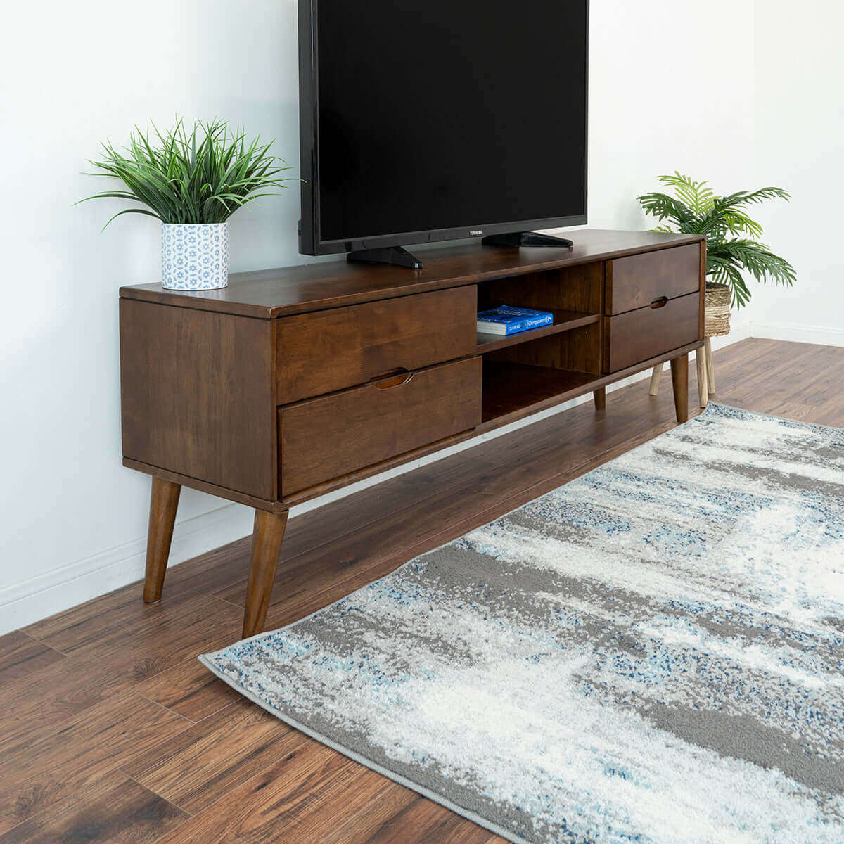 adrian TV Stand - Walnut | Ashcroft Furniture | Houston TX | The Best Drop shipping Supplier in the USA