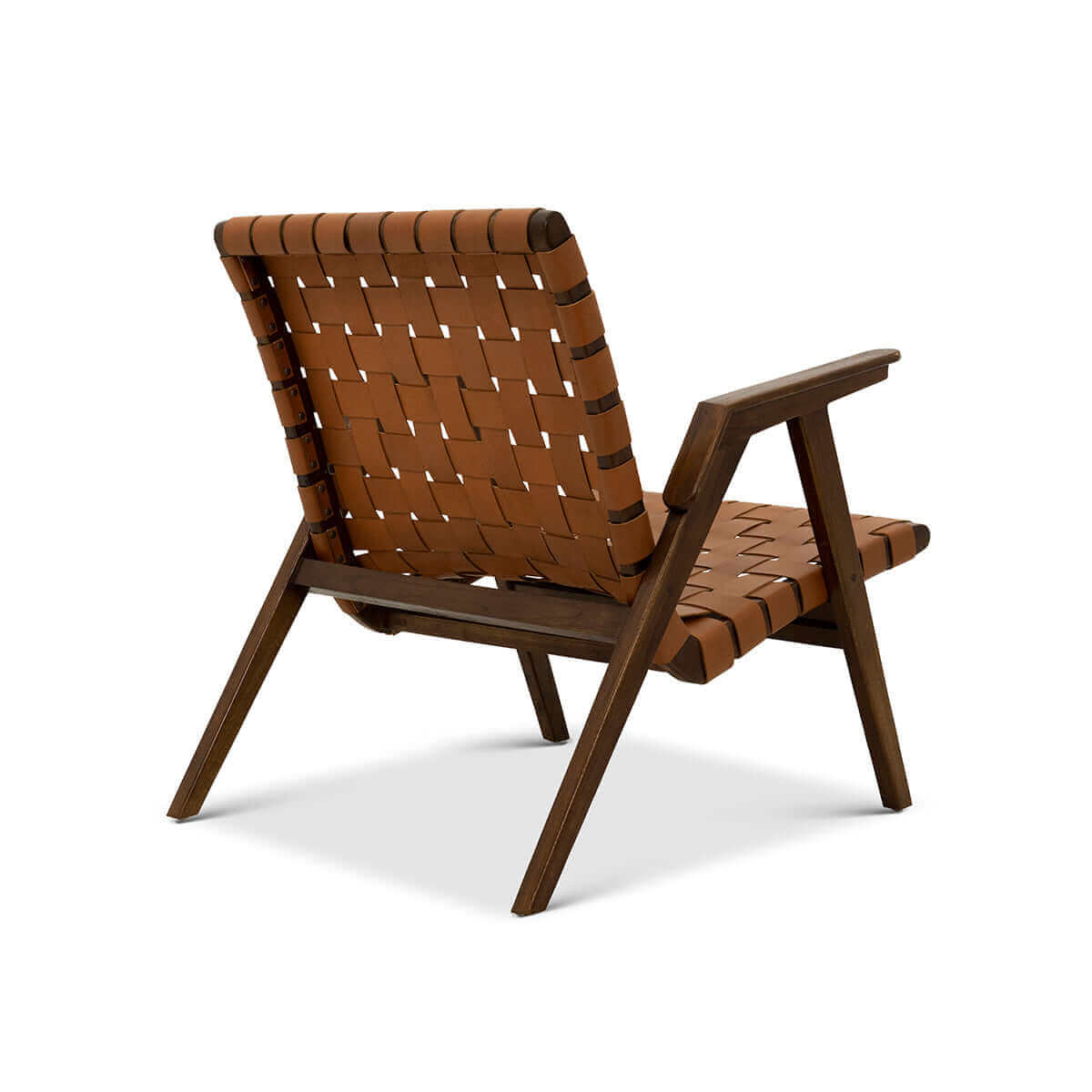 David Genuine Leather Teak Lounge Chair | Ashcroft Furniture | Houston TX | The Best Drop shipping Supplier in the USA