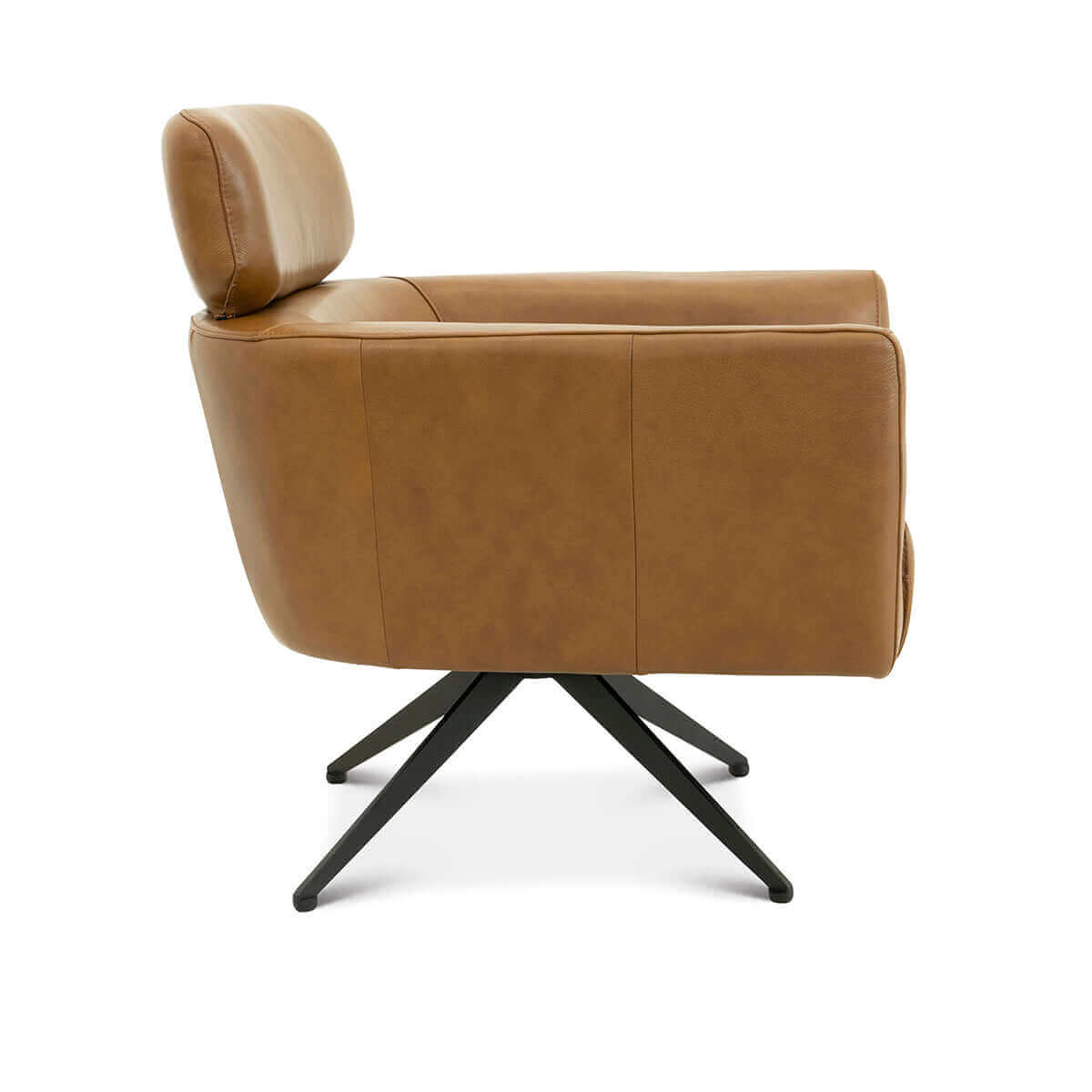 Camila Leather Lounge Chair (Tan) | Ashcroft Furniture | Houston TX | The Best Drop shipping Supplier in the USA