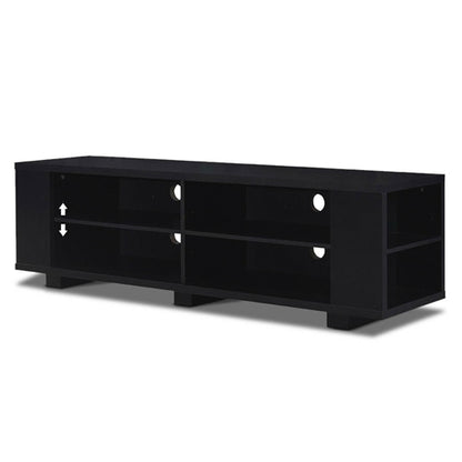 Modern Entertainment Center in Wood Finish - Holds up to 60-inch TV