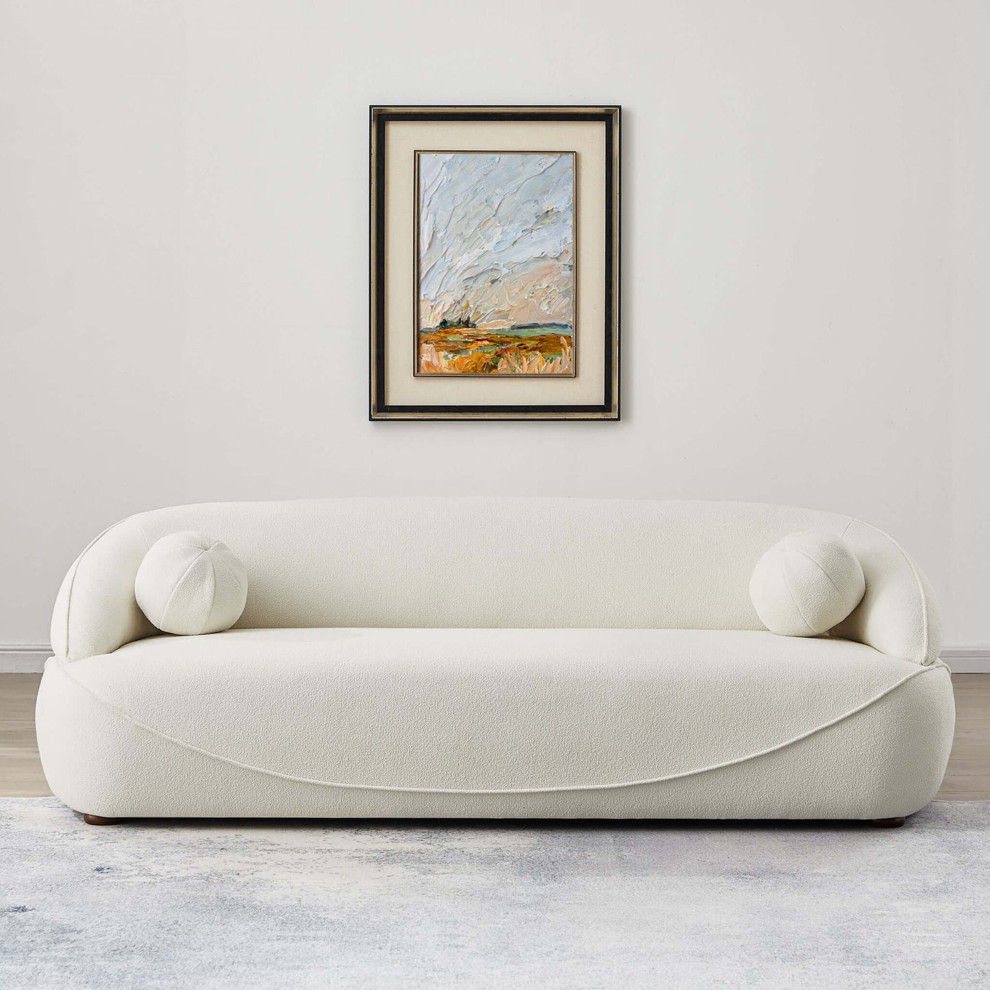 Andrew Japandi Style Boucle Sofa