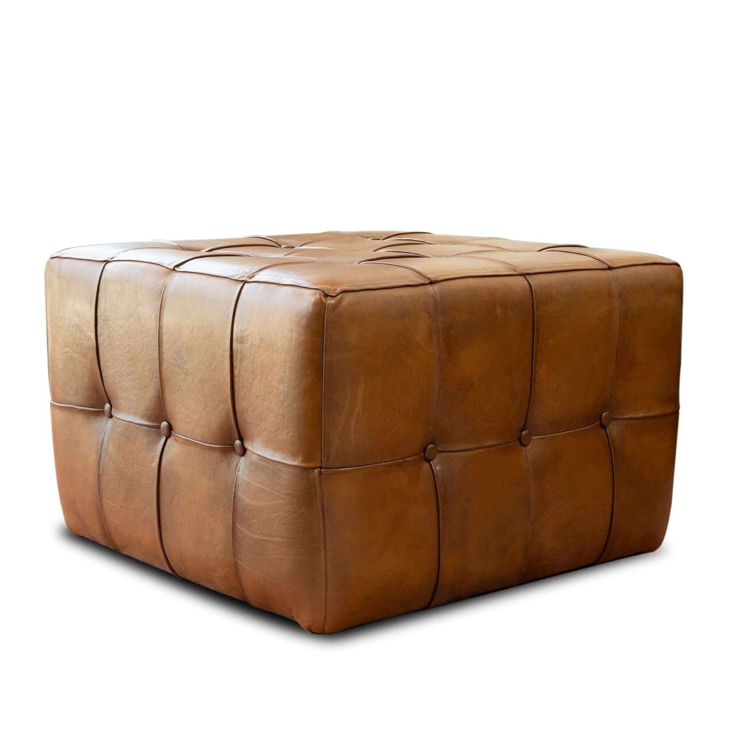 Bonto Modern 27.5-inch Leather Ottoman