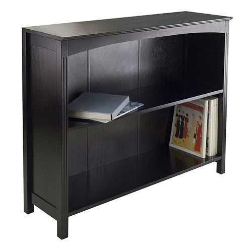 Espresso 3 Tier Bookcase Shelf Dresser with 6 Storage Baskets