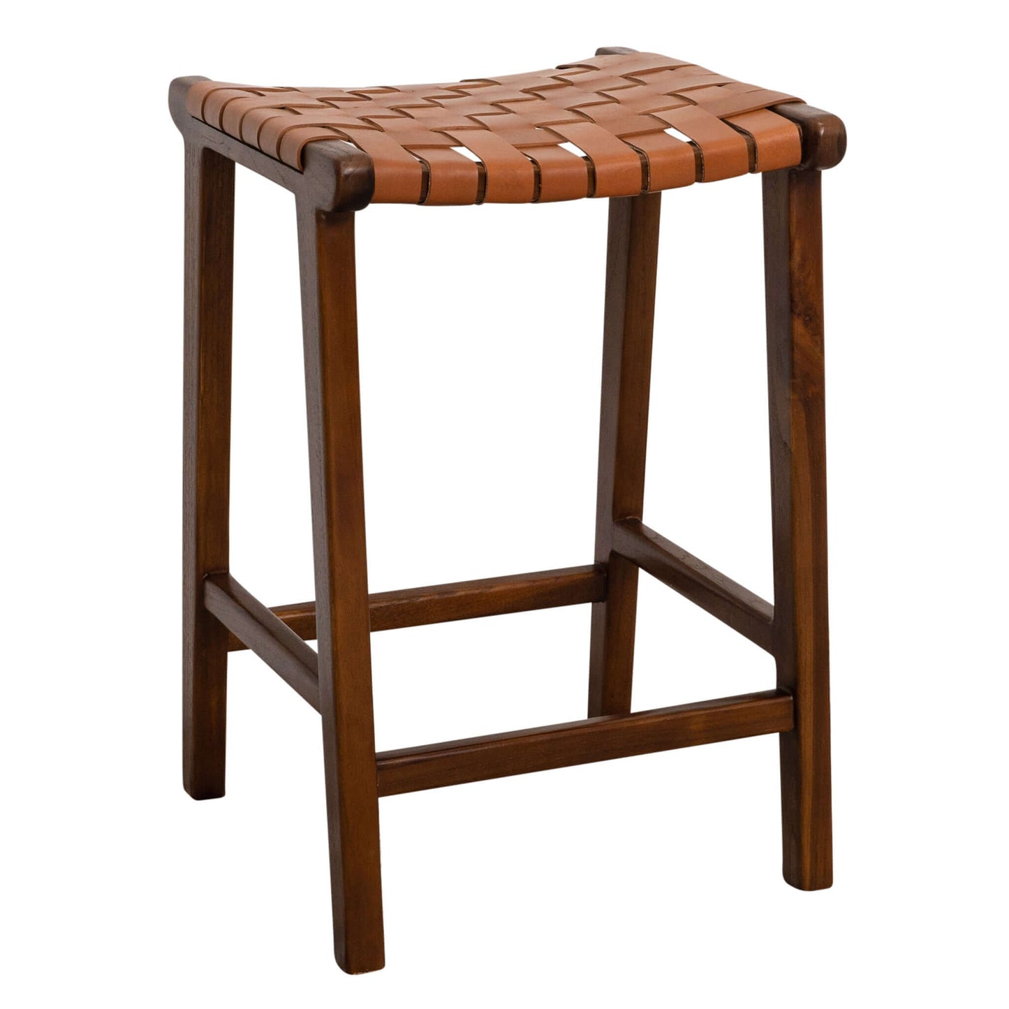 James Modern Genuine Leather Bar Stool