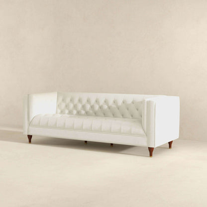 Evelyn Modern Beige Boucle Luxury Chesterfield Sofa