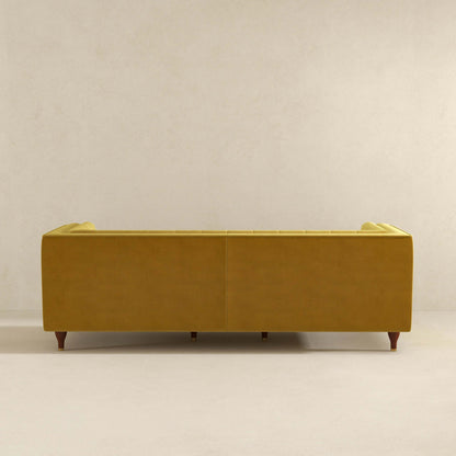 Evelyn Modern Yellow Velvet Luxury Chesterfield Sofa