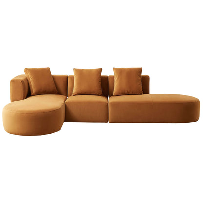 Orby Modern Velvet Sectional Sofa