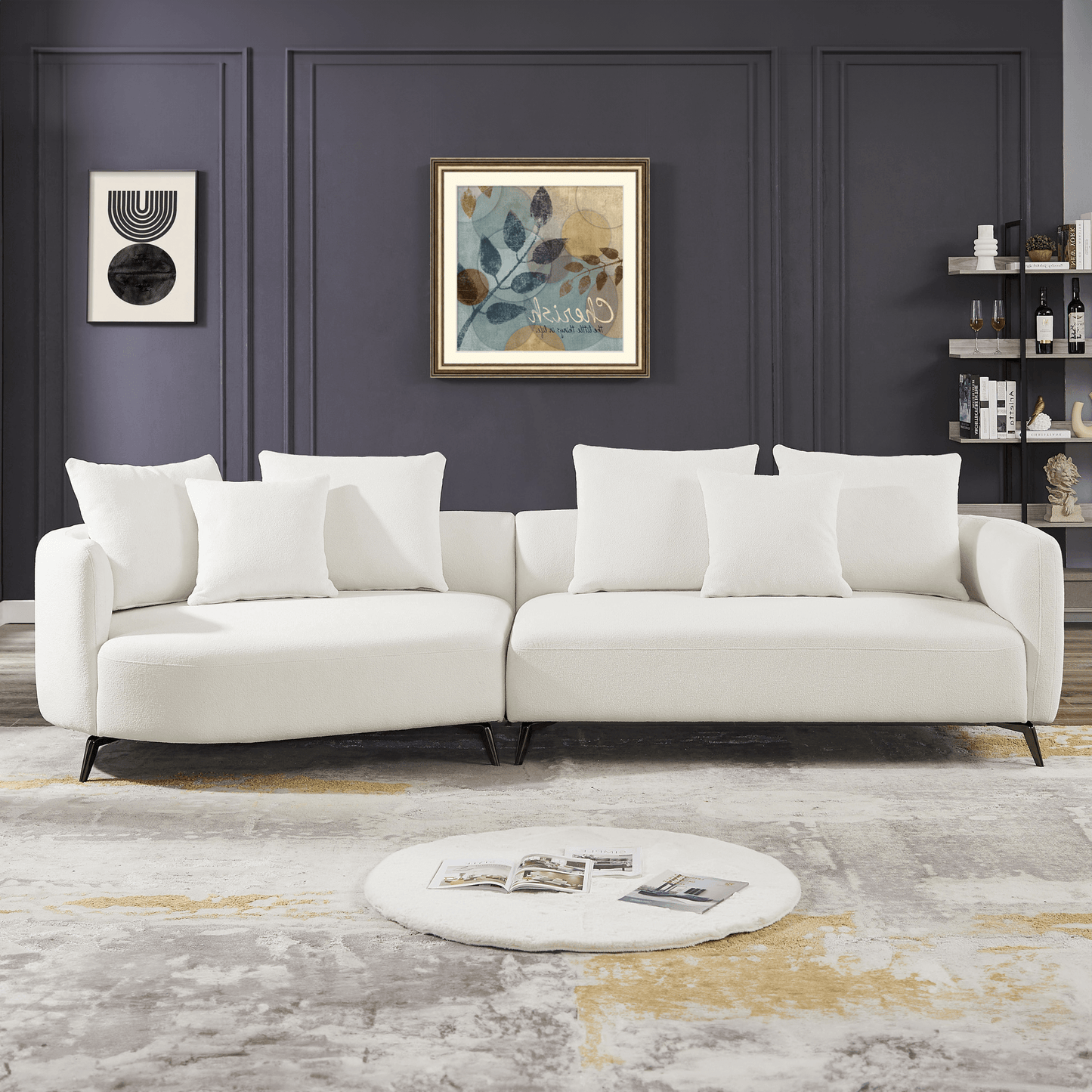 McKenzie Modern Boucle Sectional Sofa