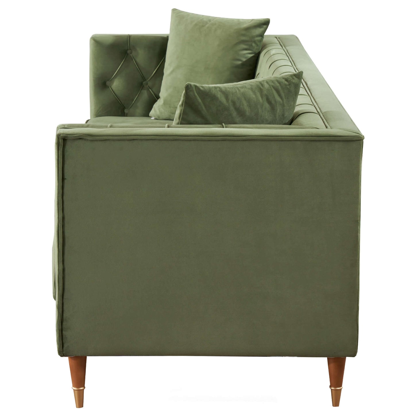 Autumn Modern Olive Green Velvet Sofa