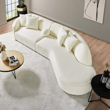 Elijah Japandi Style Curvy Sectional