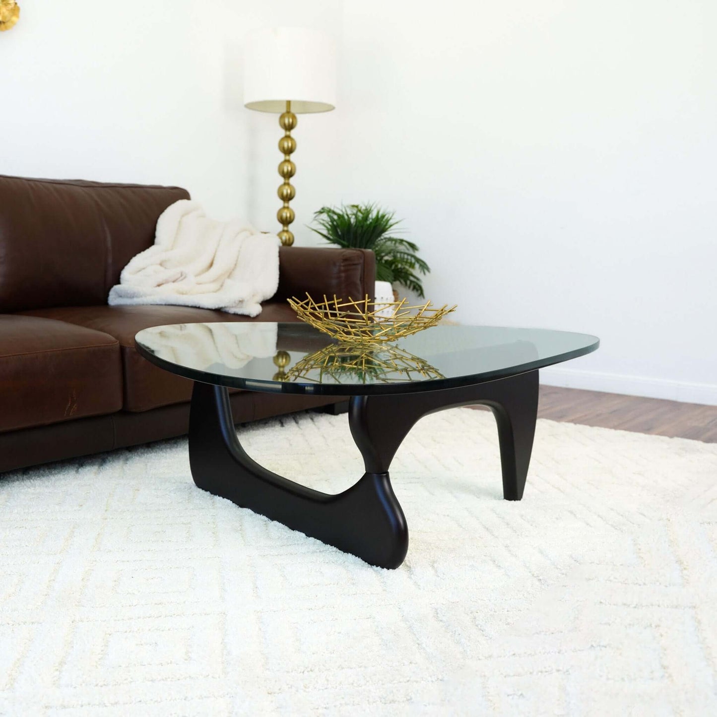 Nero Glass Top Coffee Table