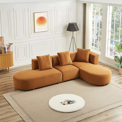 Orby Modern Velvet Sectional Sofa