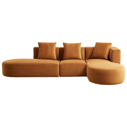 Orby Modern Velvet Sectional Sofa