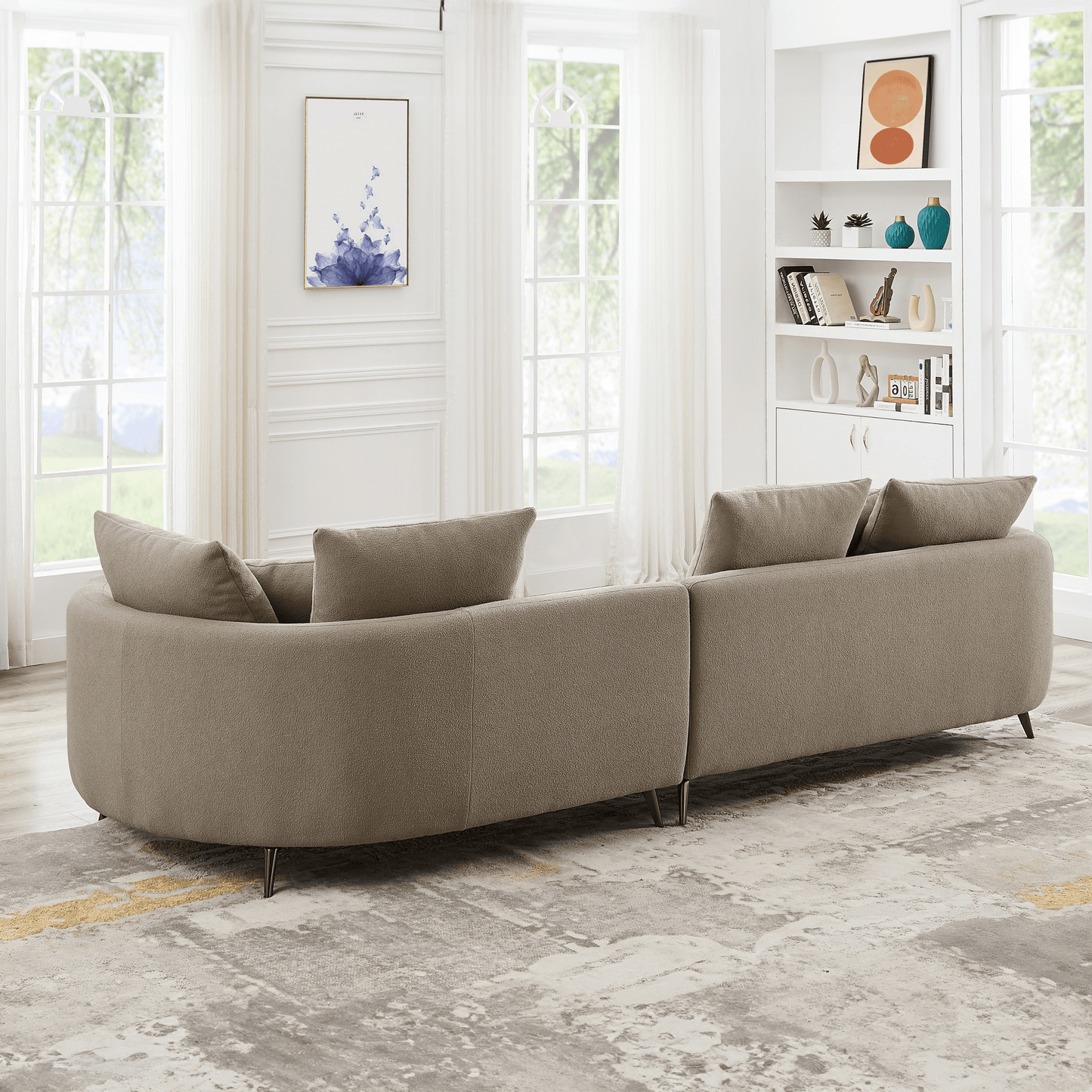 McKenzie Modern Boucle Sectional Sofa